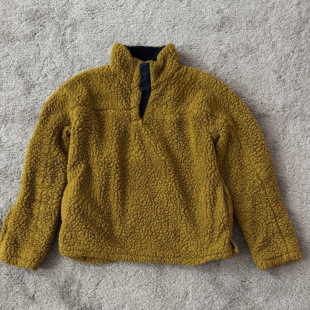 Thread & Supply Mustard Teddy Jacket